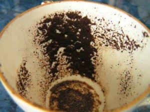 Кофе на стенках чашки